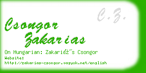 csongor zakarias business card